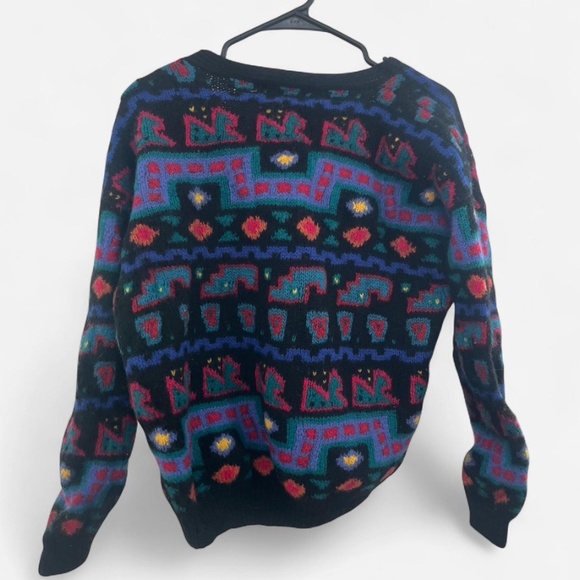 Vtg LL Bean Wool Buffalo Nickel Button Cardigan Sweater - Picture 2 of 3